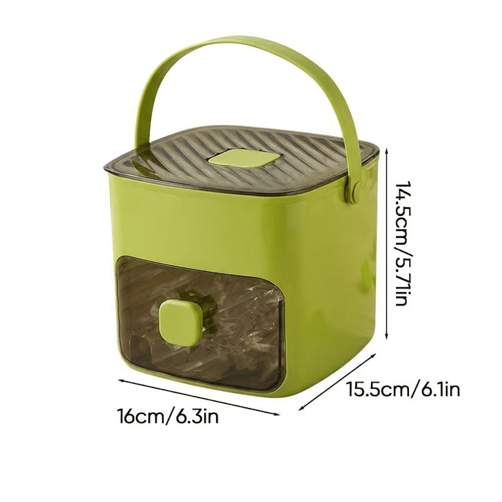 Handled Press-Type Ice Cube Tray (Double-Layer) My Store 3