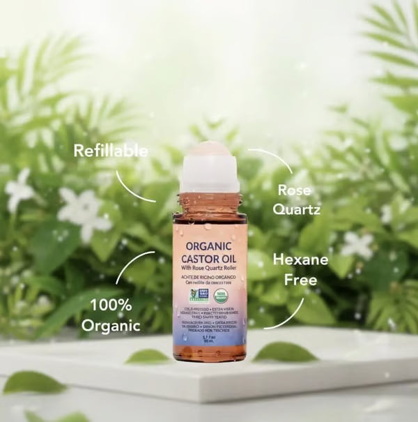 🔥🔥Soldaire 100% Organic Castor Oil Roll-On apareoi