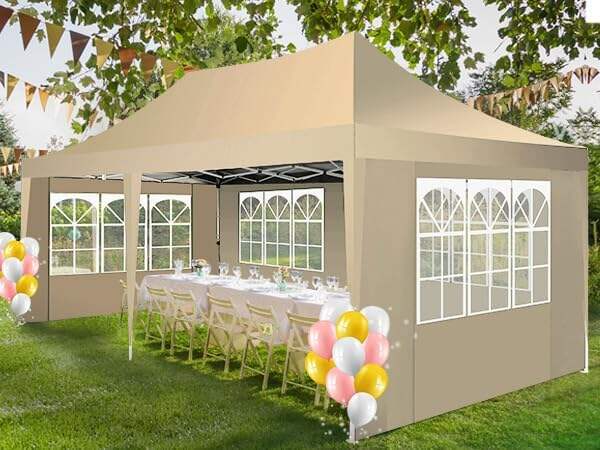 🔥[Hot sale]🔥10x20Pop up Canopy Tent with 6 sidewalls Commercial Heavy Duty Canopy UPF 50+ All Weather Waterproof Outdoor Wedding Party Tents mysite