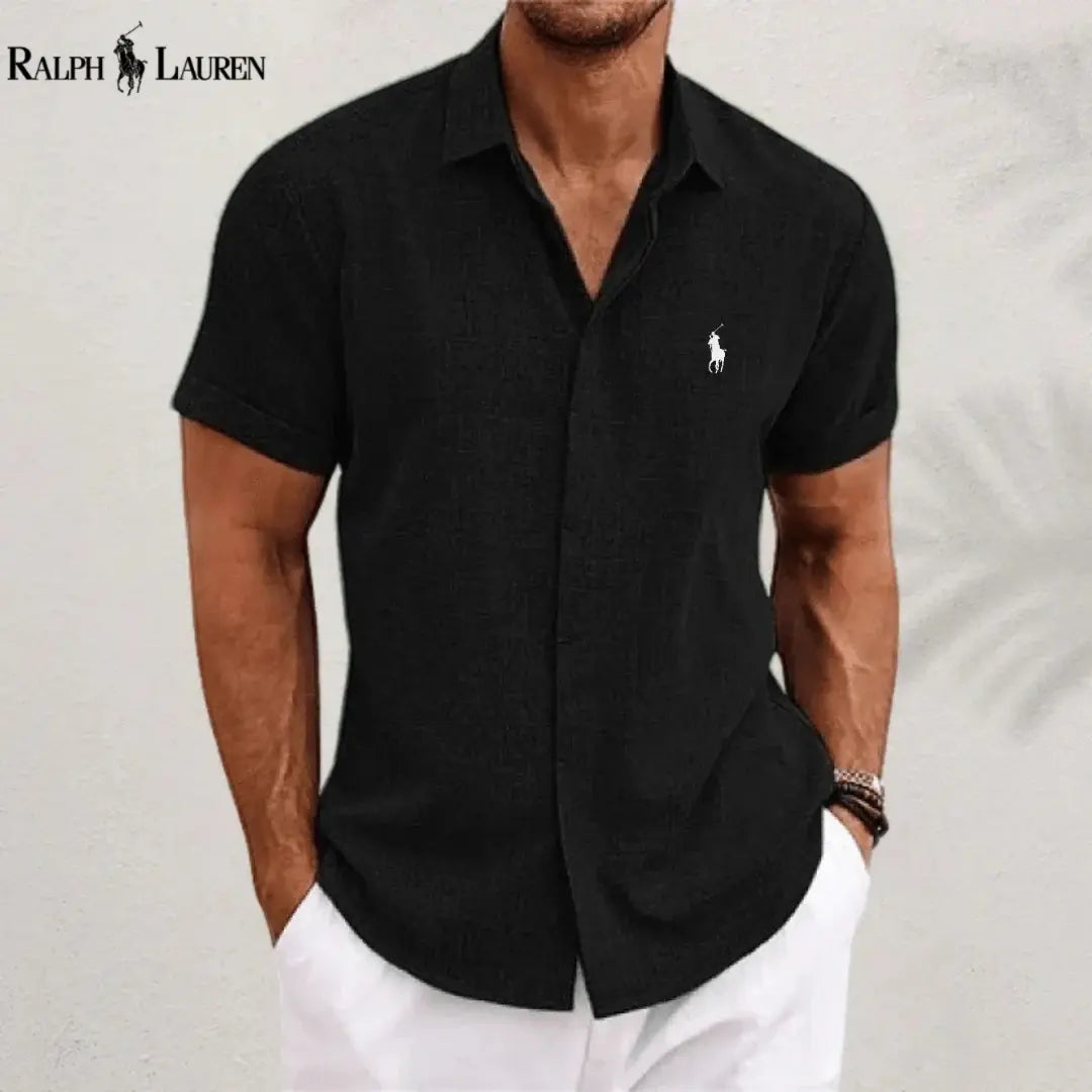 2026 Men's Linen Shirts Short Sleeve Casual Shirts mySite